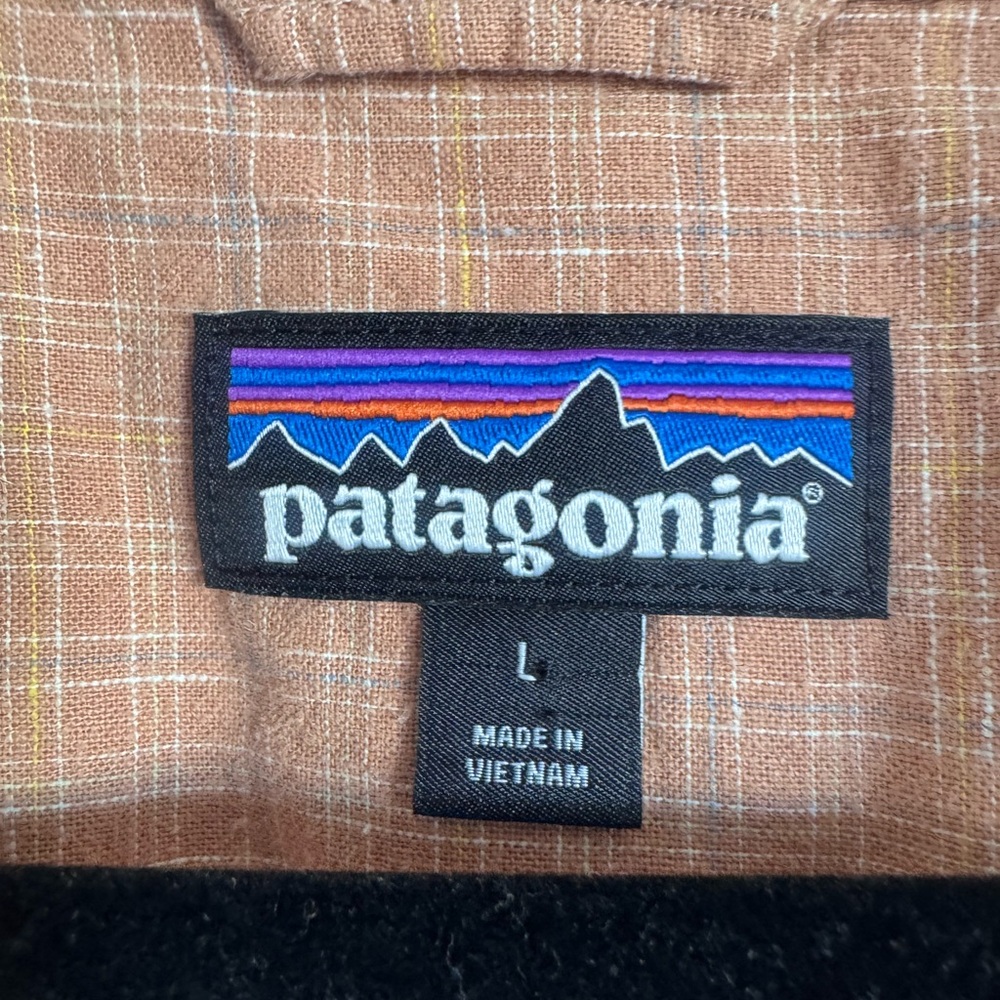 Patagonia Orange Button Down Tee - image 4